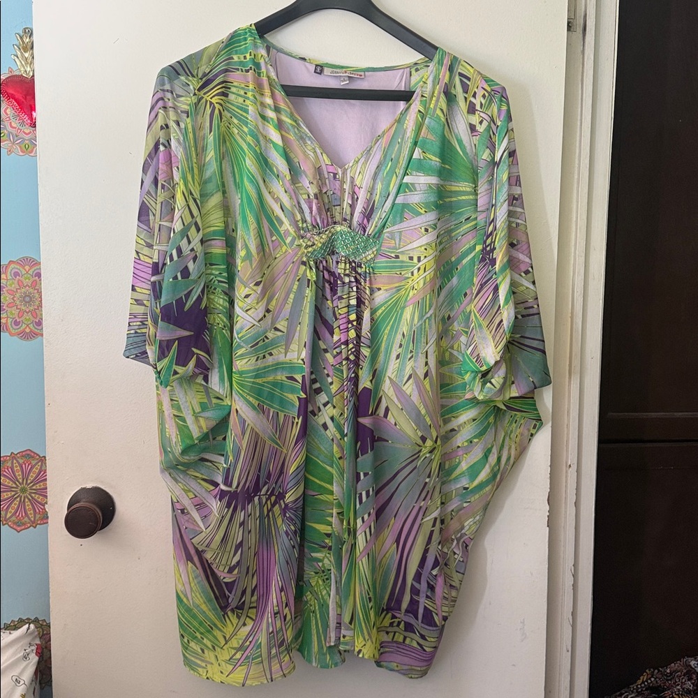 Jennifer Lopez Multicolor Patterned Garment